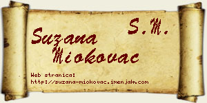 Suzana Miokovac vizit kartica